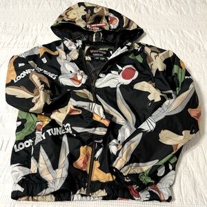 Looney Tunes members only size 14/16 kids hooded windbreaker